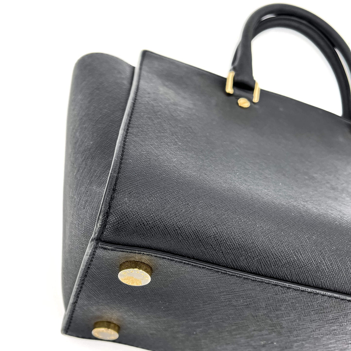 Selma Large Saffiano Leather Black