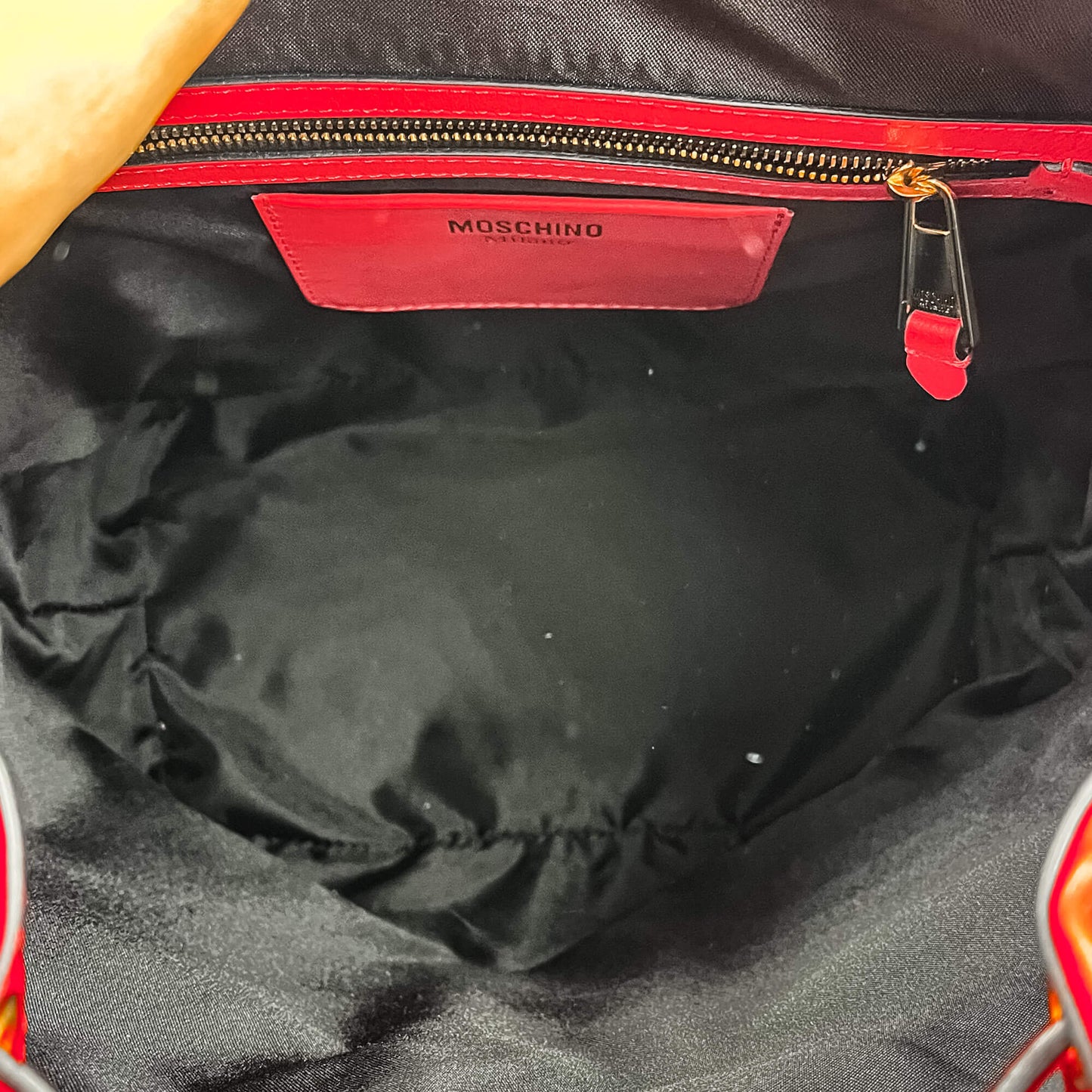 Leather Red Backpack
