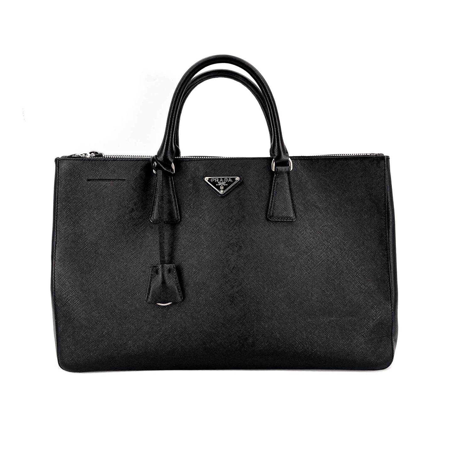 Galleria Large Leather Black Tote