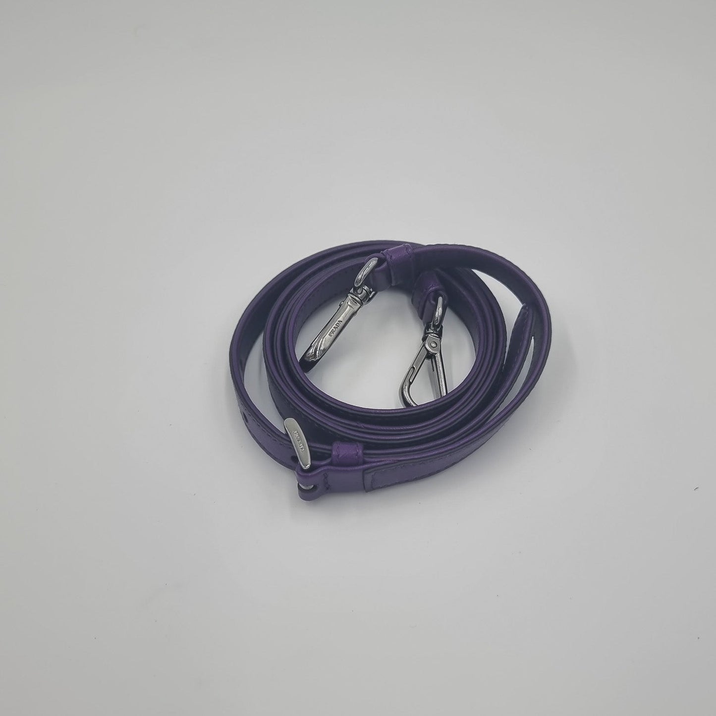 Purple leather cross-body