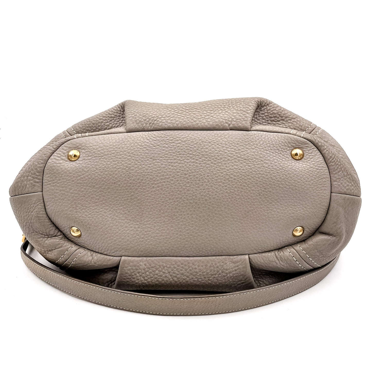 Vitello Daino Shoulder Bag Argilla