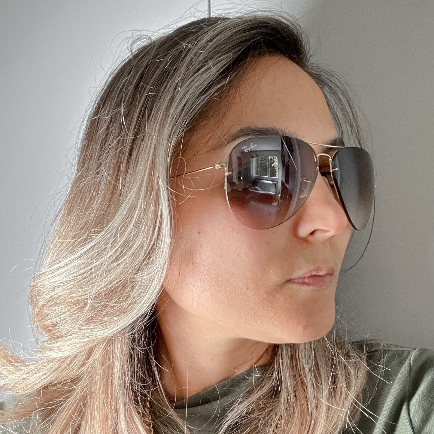Ray Ban Aviator Flip Sunglasses