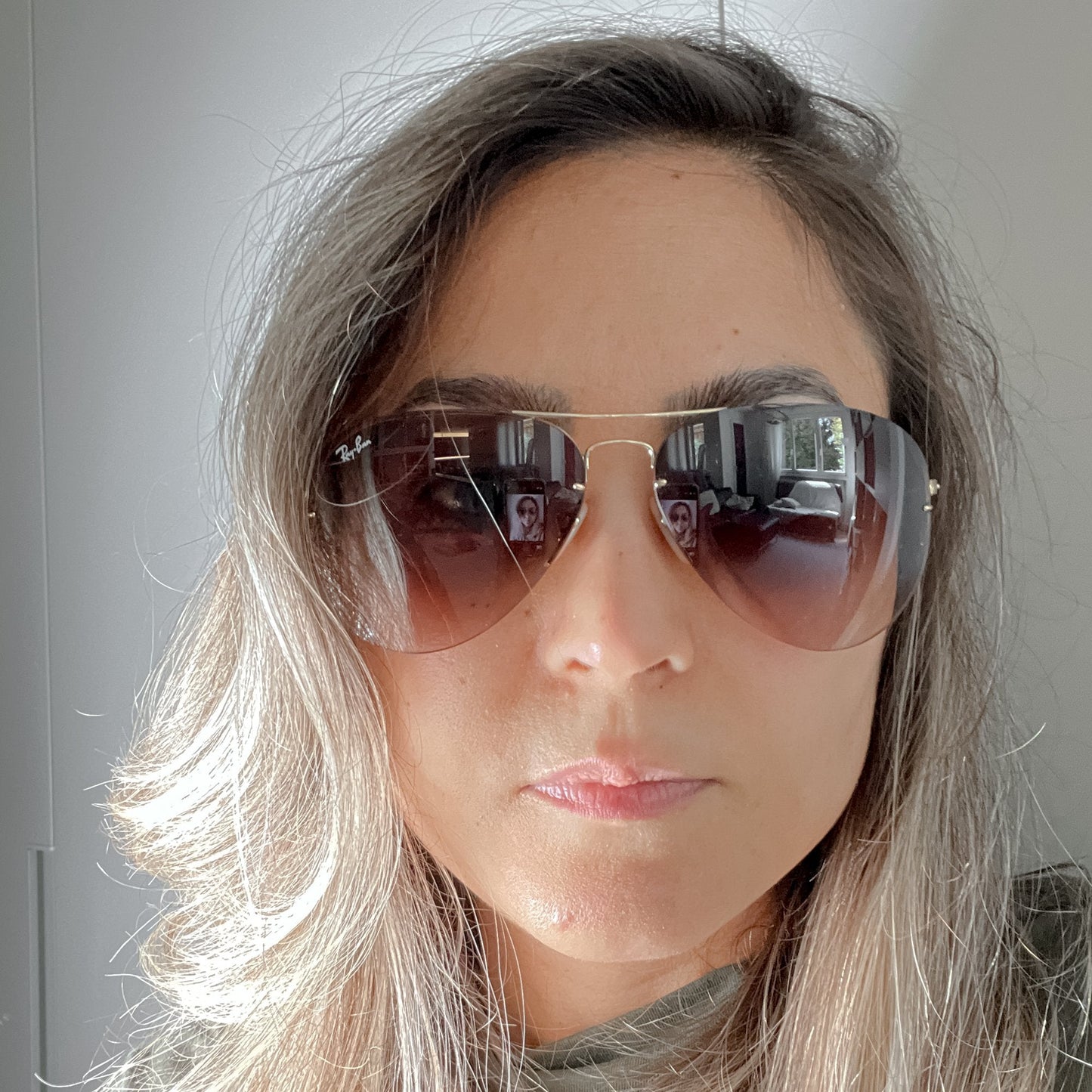 Ray Ban Aviator Flip Sunglasses