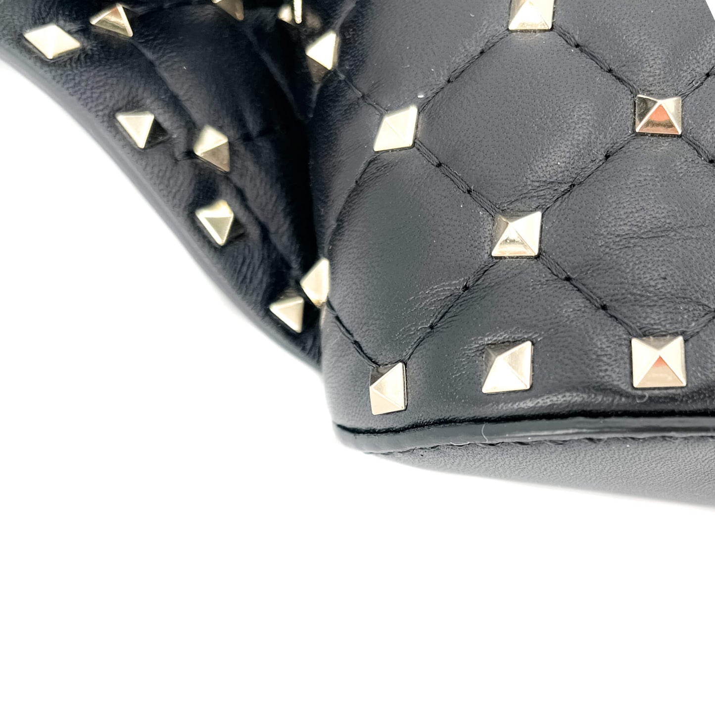 Rockstud Leather Black Beltbag
