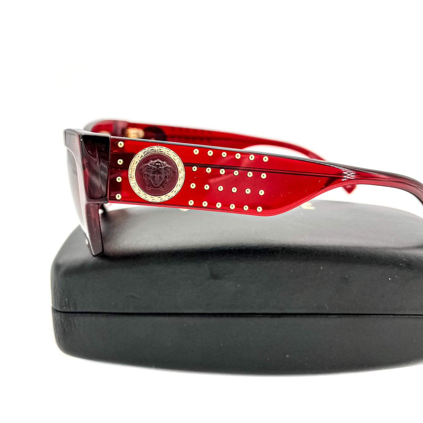 Havana Transparent Red Sunglasses