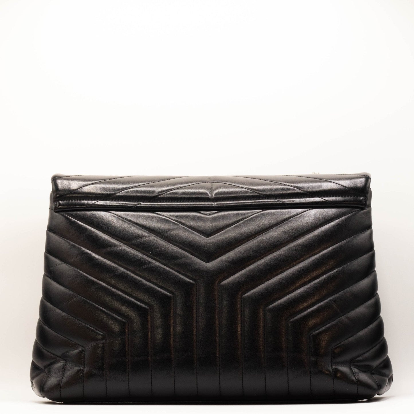 Loulou Large Black Leather
