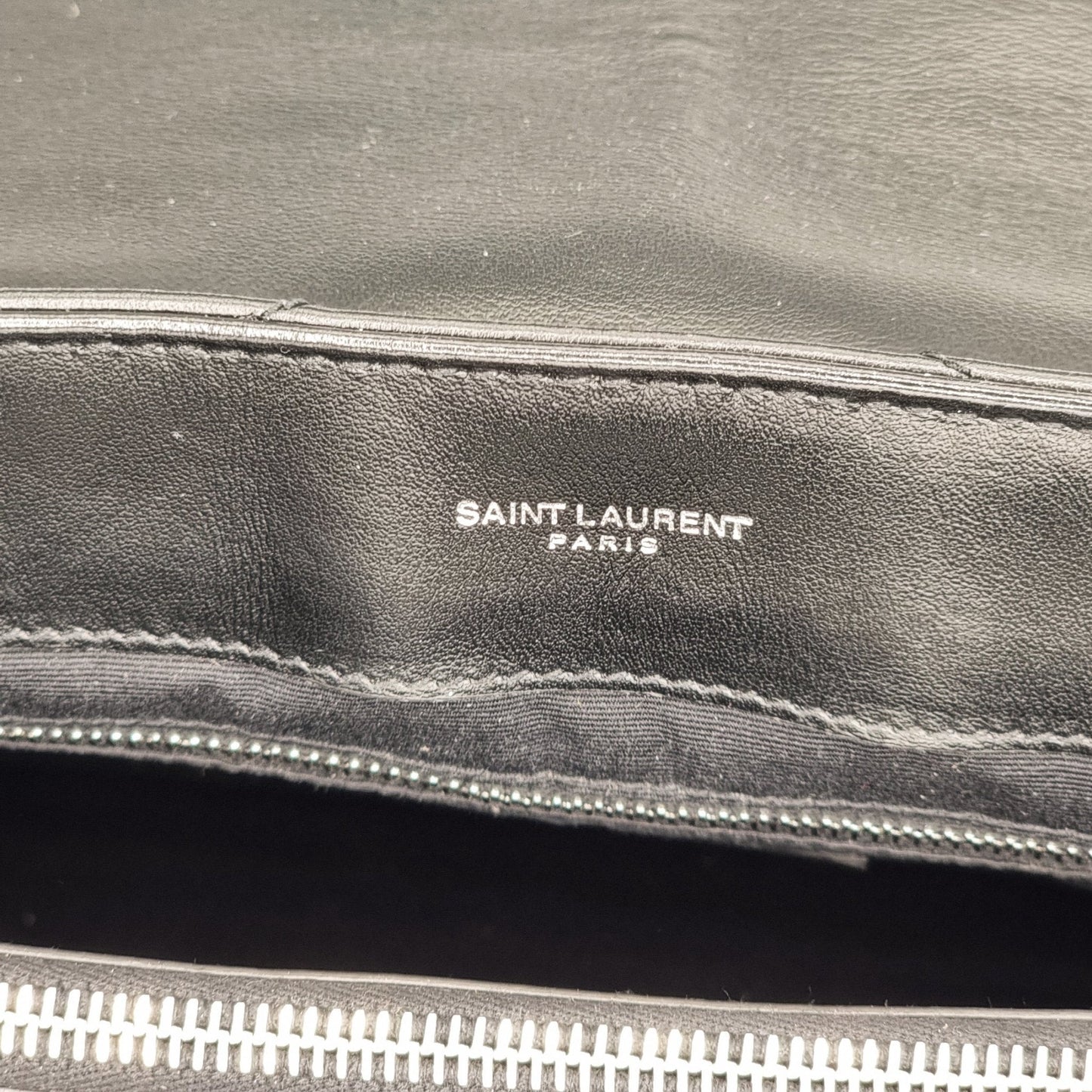 Loulou Large Black Leather