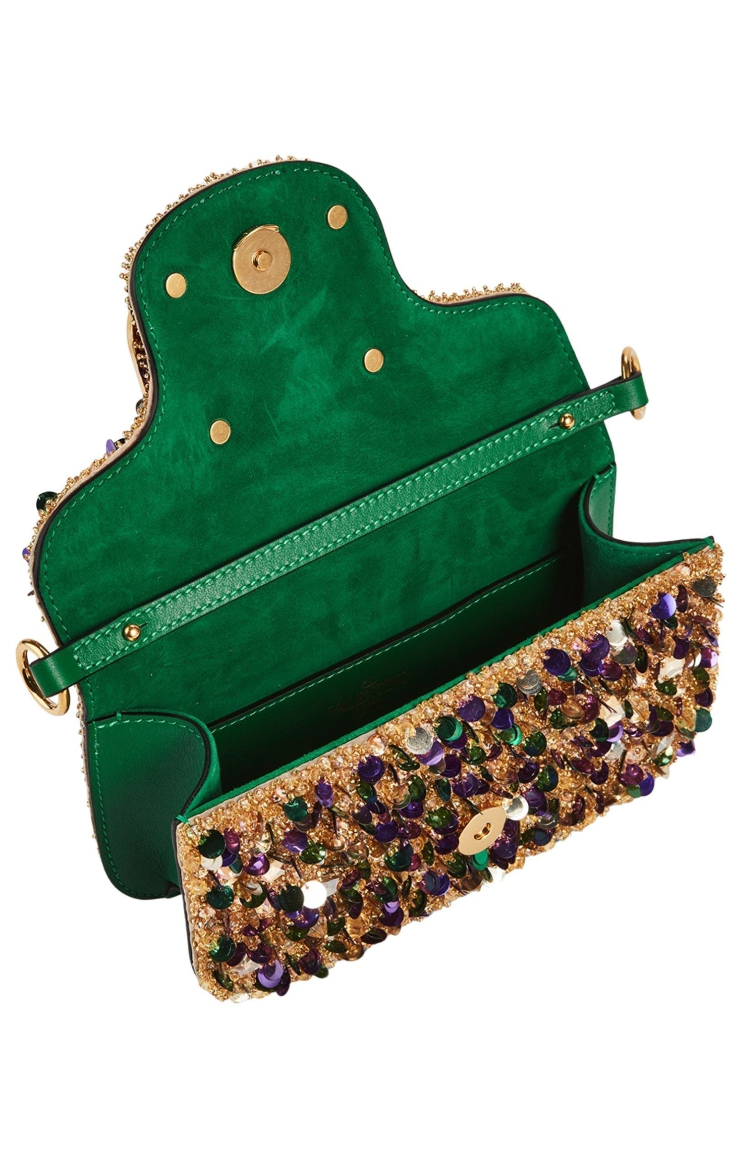 Small LocÃƒÆ’Ã‚Â² Embellished Leather Shoulder Bag