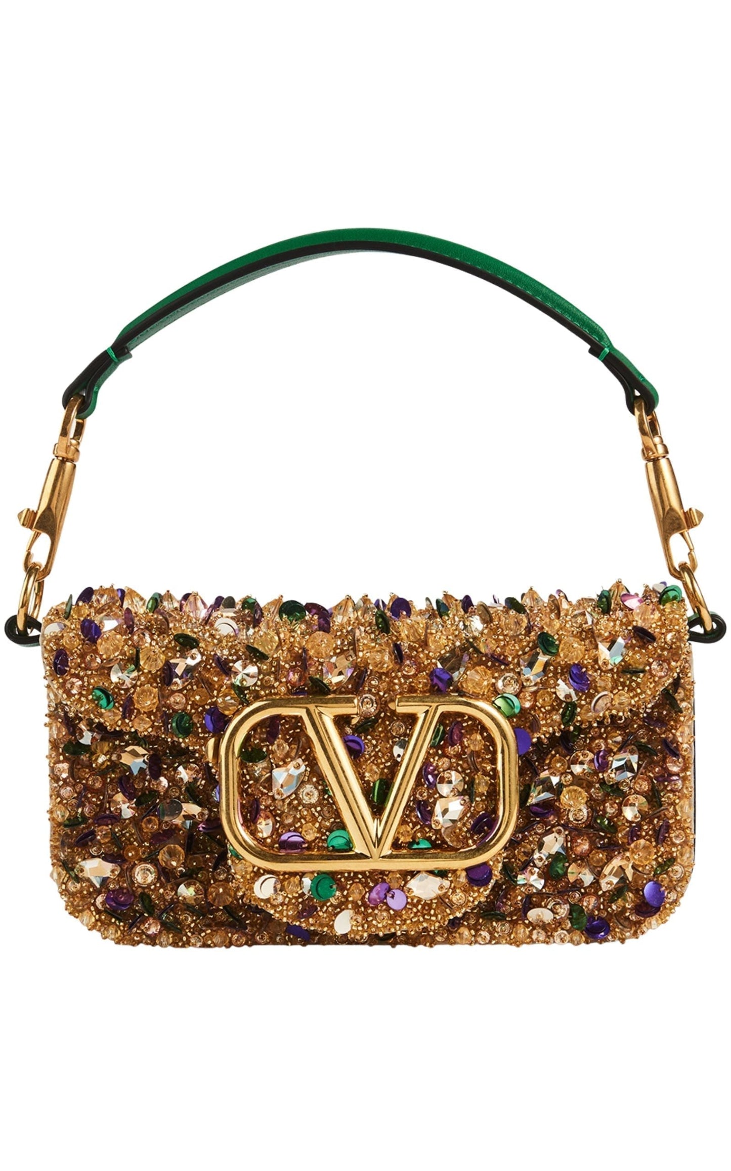 Small LocÃƒÆ’Ã‚Â² Embellished Leather Shoulder Bag