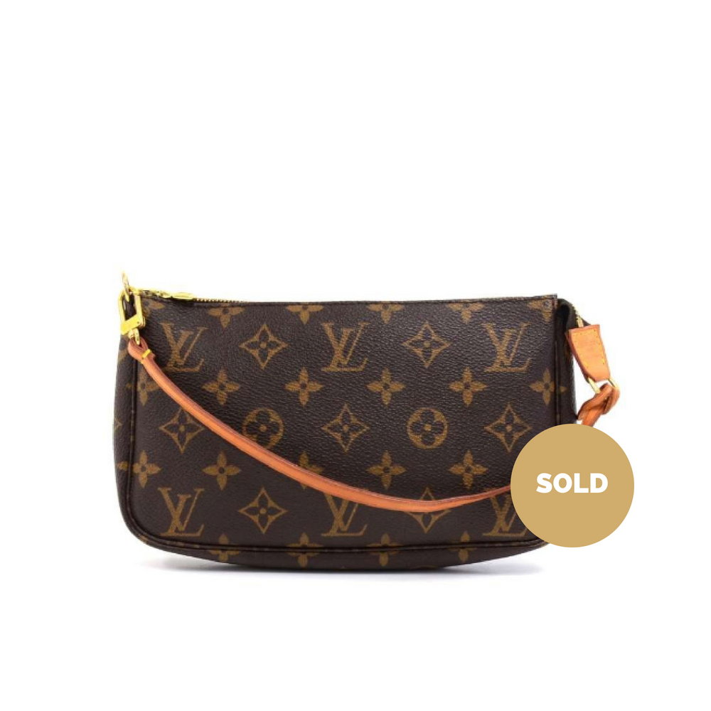 Louis Vuitto Pochette Accessoires Monogram Canvas Evening Bag