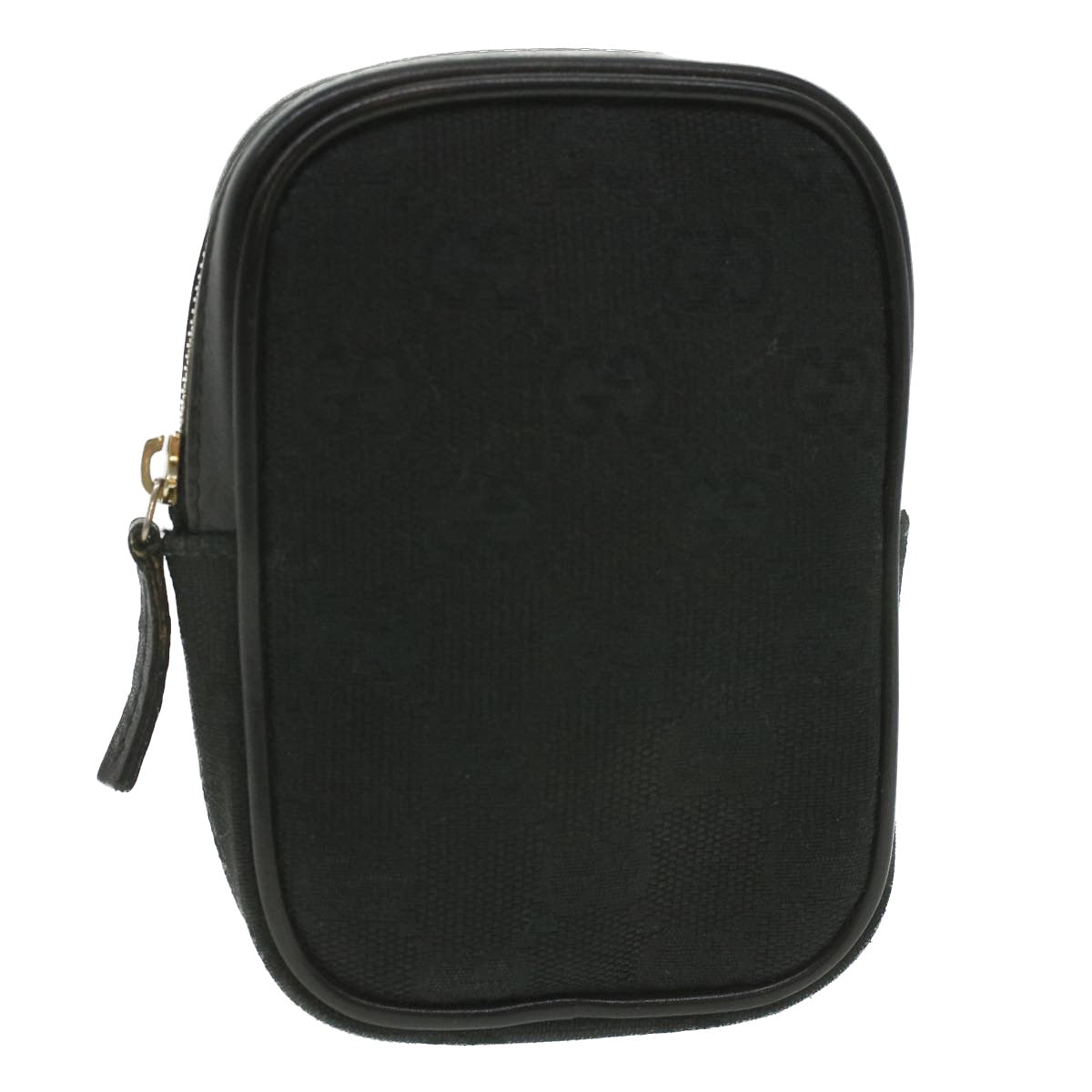 GUCCI GG Canvas Cigarette Case Black 115249 tb530
