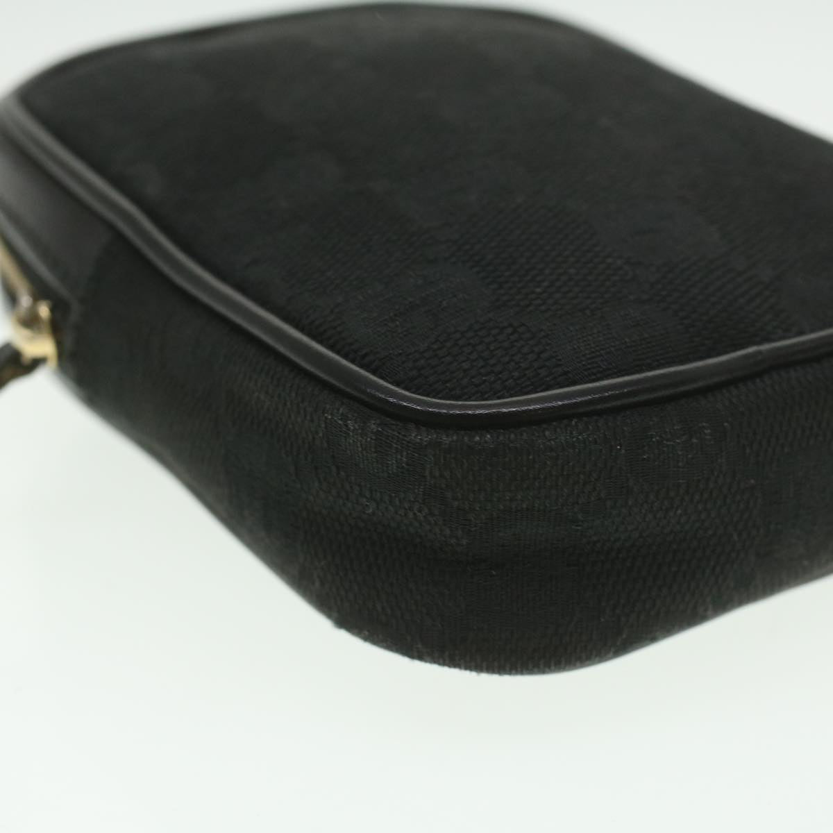 GUCCI GG Canvas Cigarette Case Black 115249 tb530