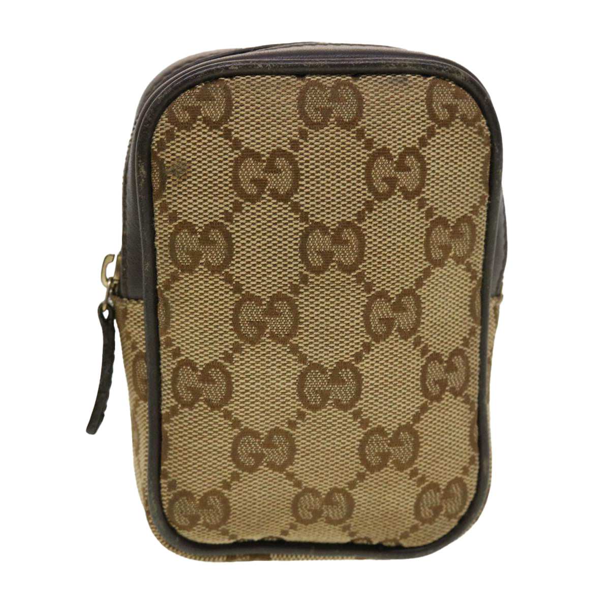 GUCCI GG Canvas Cigarette Case Beige 115249 tb636
