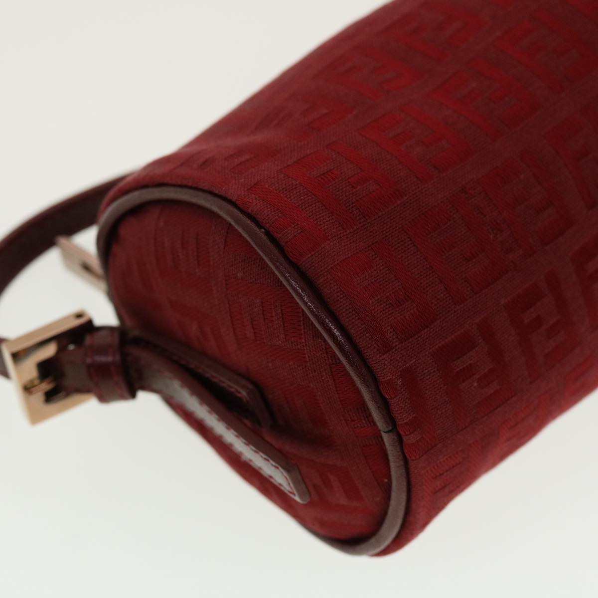 FENDI Zucchino Canvas Pouch Red tb640