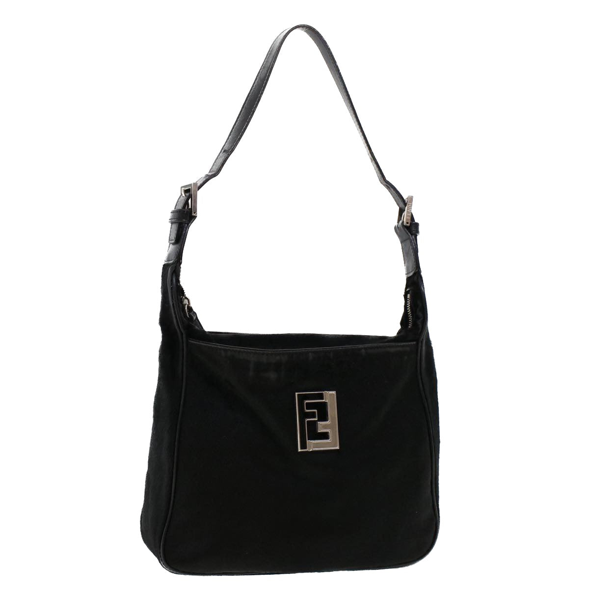 FENDI Shoulder Bag Harako leather Black tb734