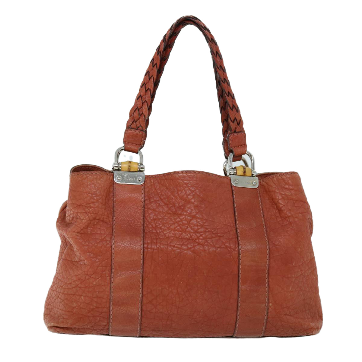 GUCCI Tote Bag Leather Orange 232947 tb893