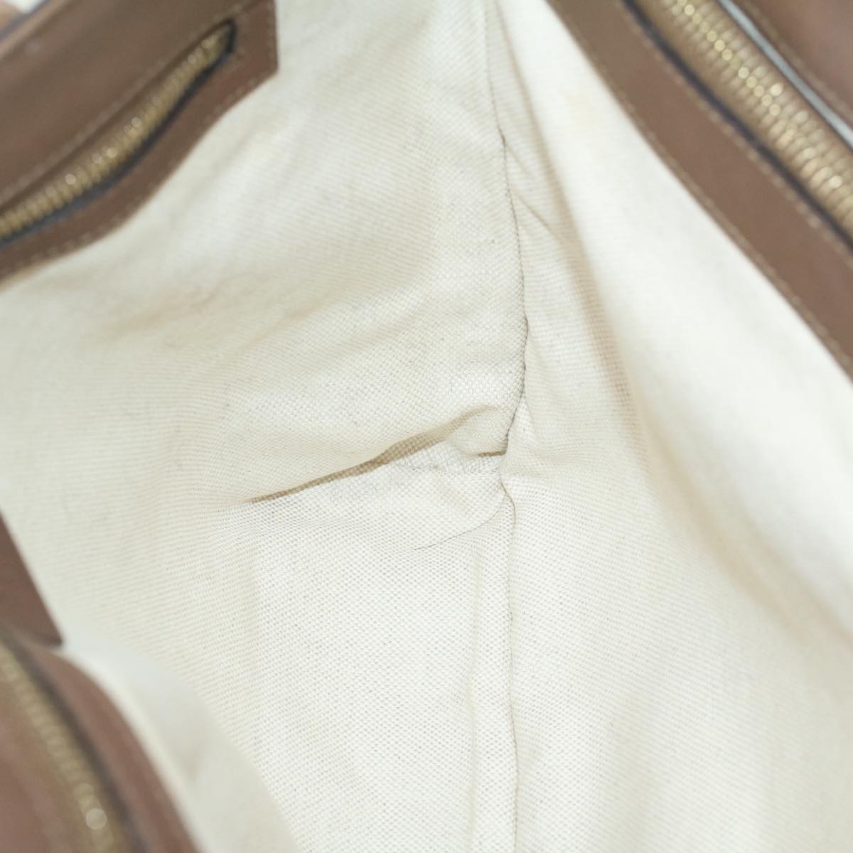 GUCCI GG Canvas Tote Bag PVC Leather Beige 336776 tb900