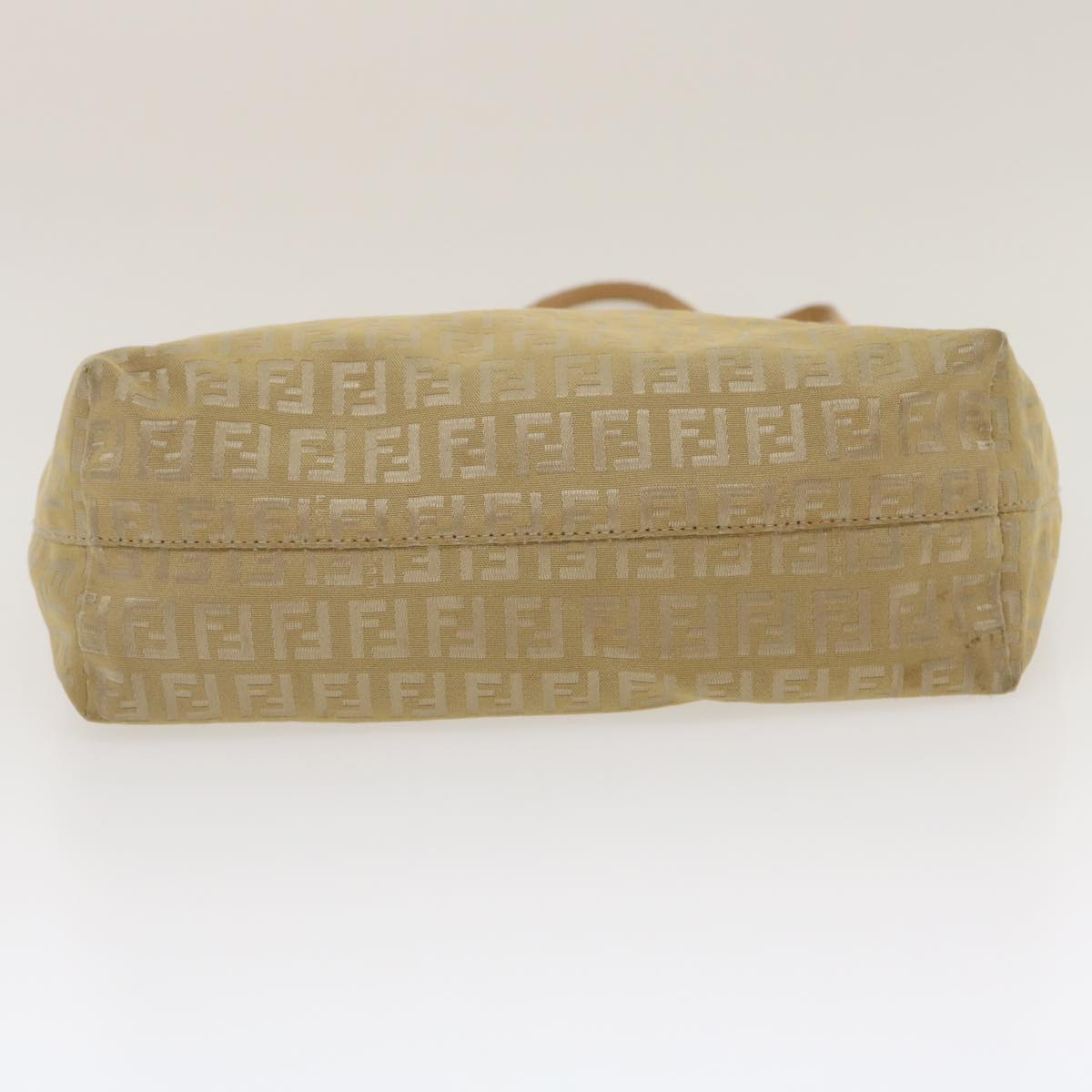FENDI Zucchino Canvas Tote Bag Beige th2554