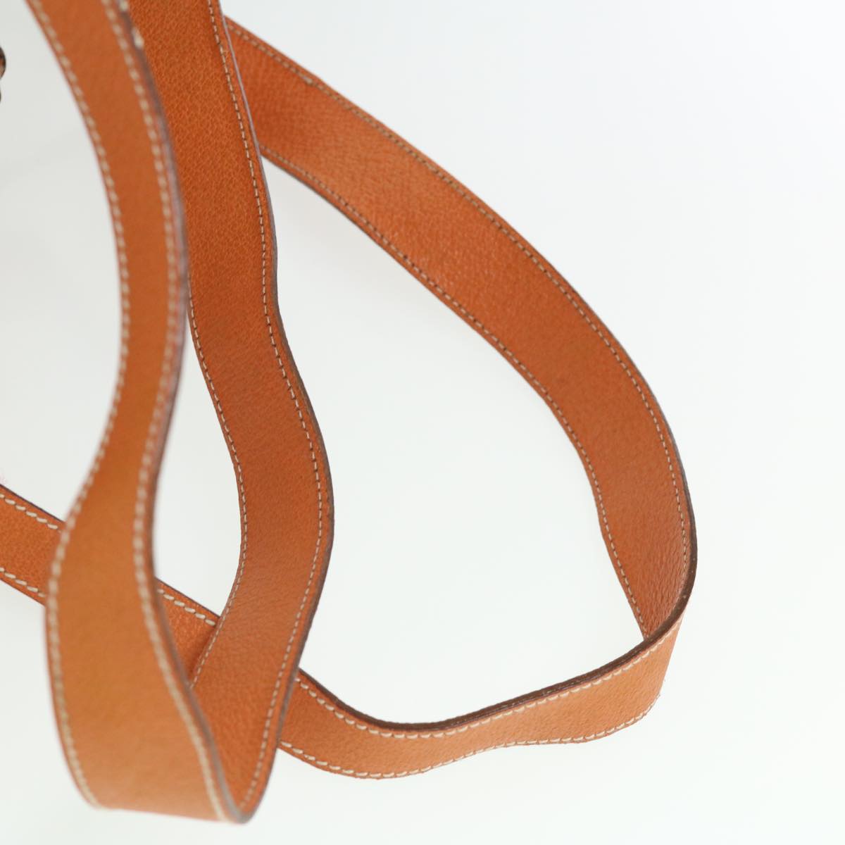 GUCCI Bamboo Backpack Suede Leather Orange th3041