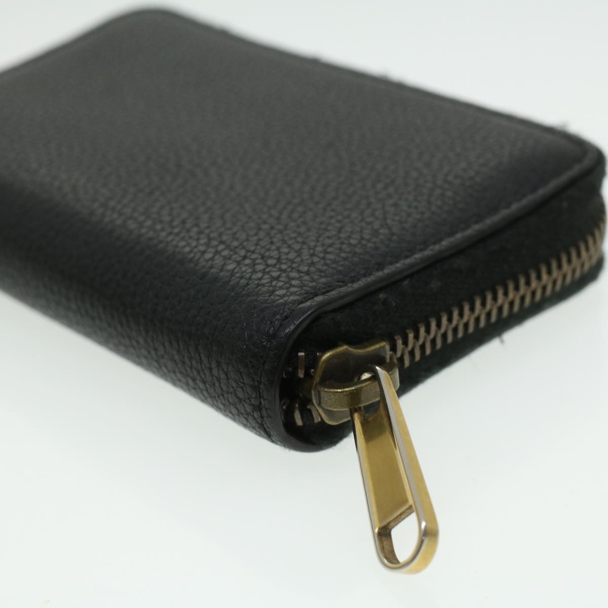 GUCCI Coin Purse Leather Black th3120