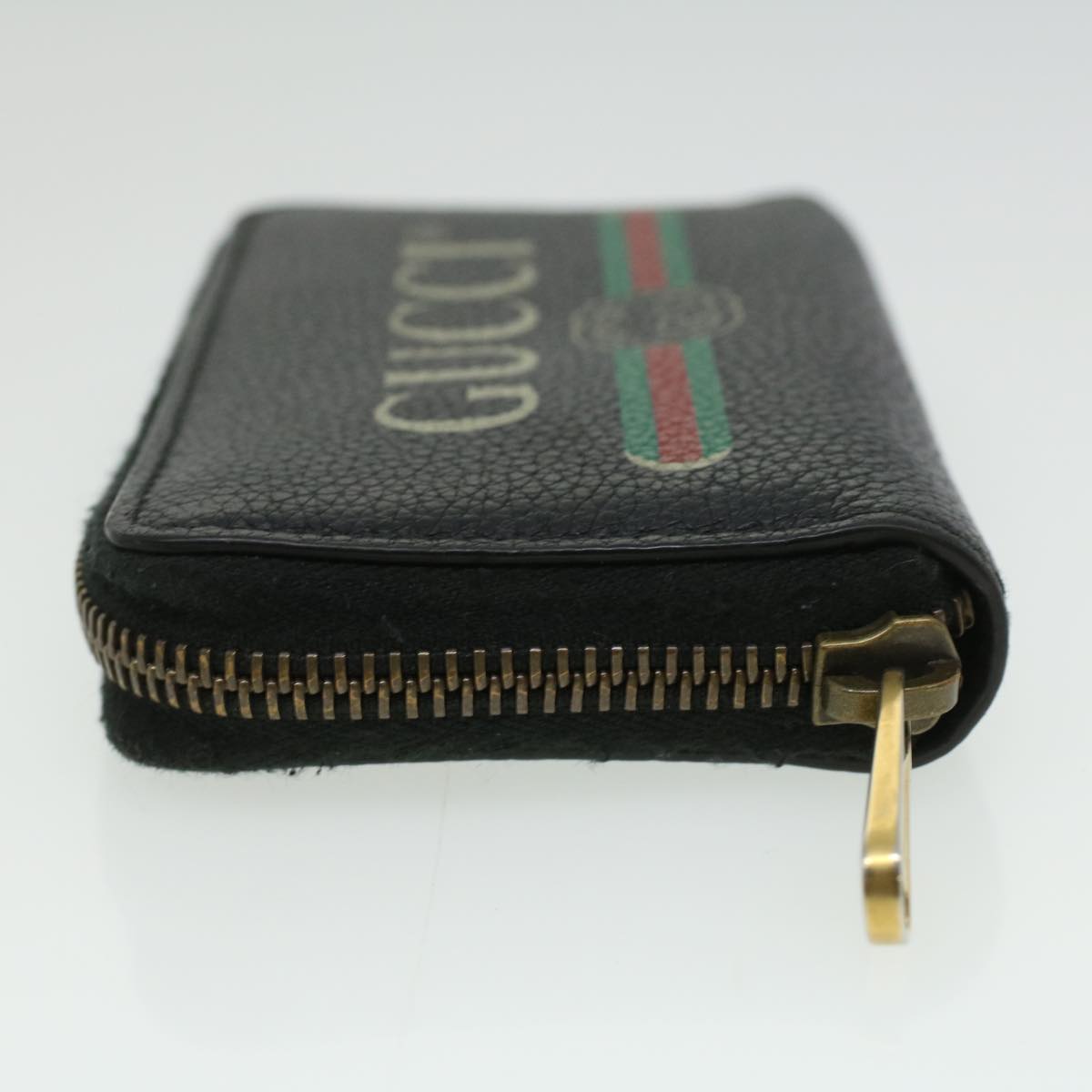 GUCCI Coin Purse Leather Black th3120