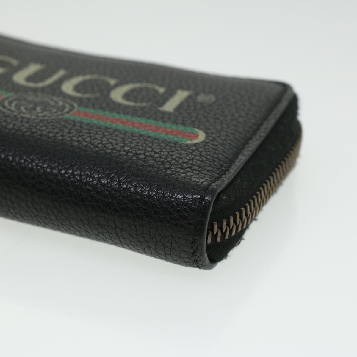 GUCCI Coin Purse Leather Black th3120