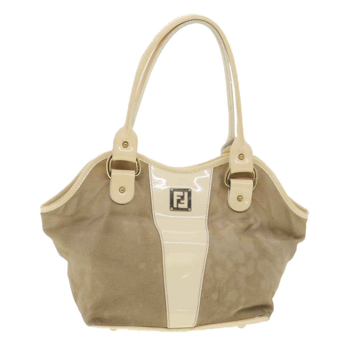 FENDI Shoulder Bag Canvas Beige 2435-8BH121-LAX-048 th3390