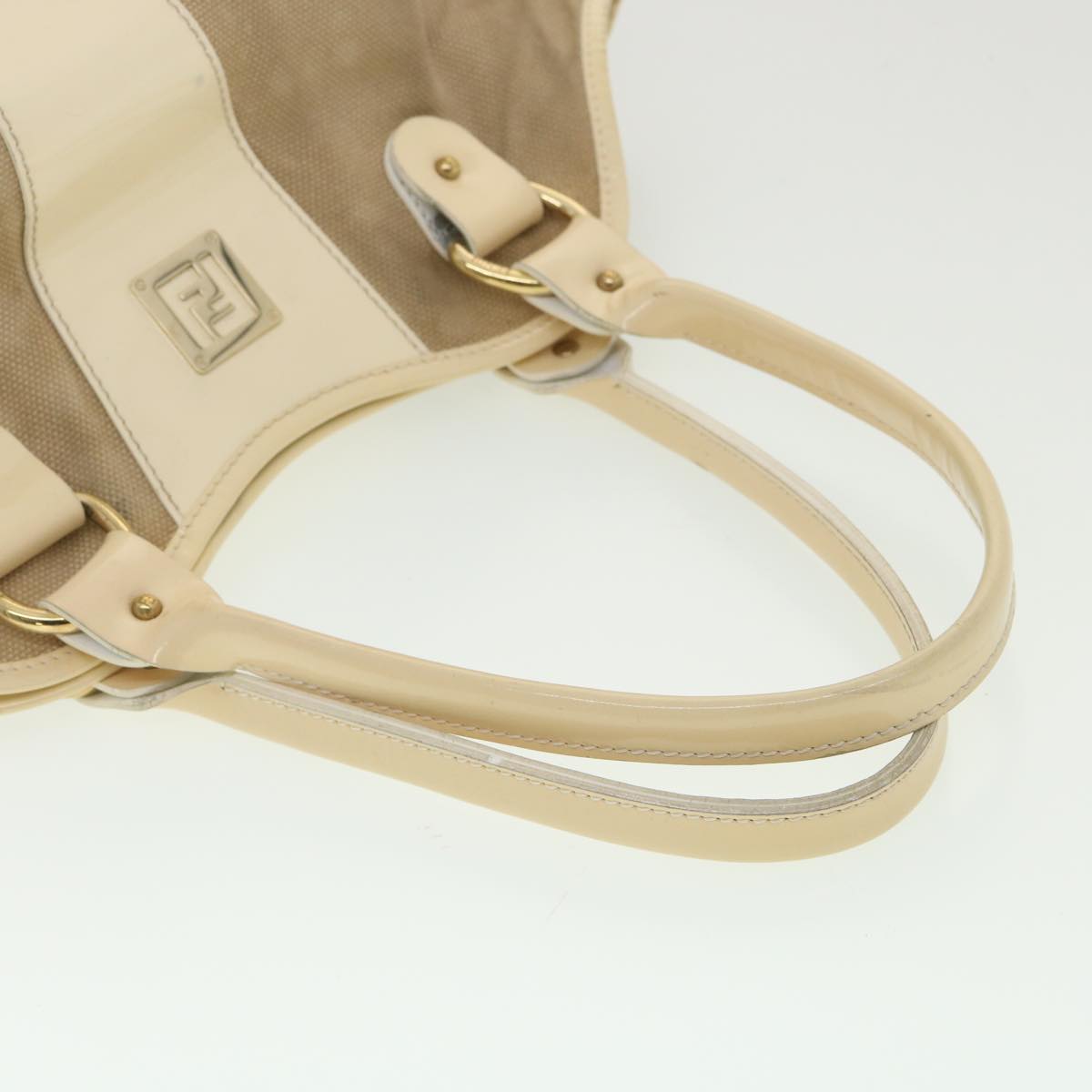FENDI Shoulder Bag Canvas Beige 2435-8BH121-LAX-048 th3390