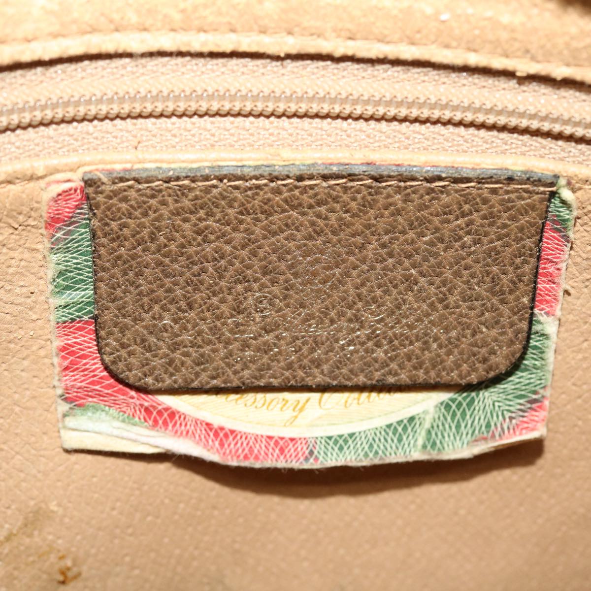 GUCCI GG Canvas Web Sherry Line Shoulder Bag Beige Red Green 8902032 th3418