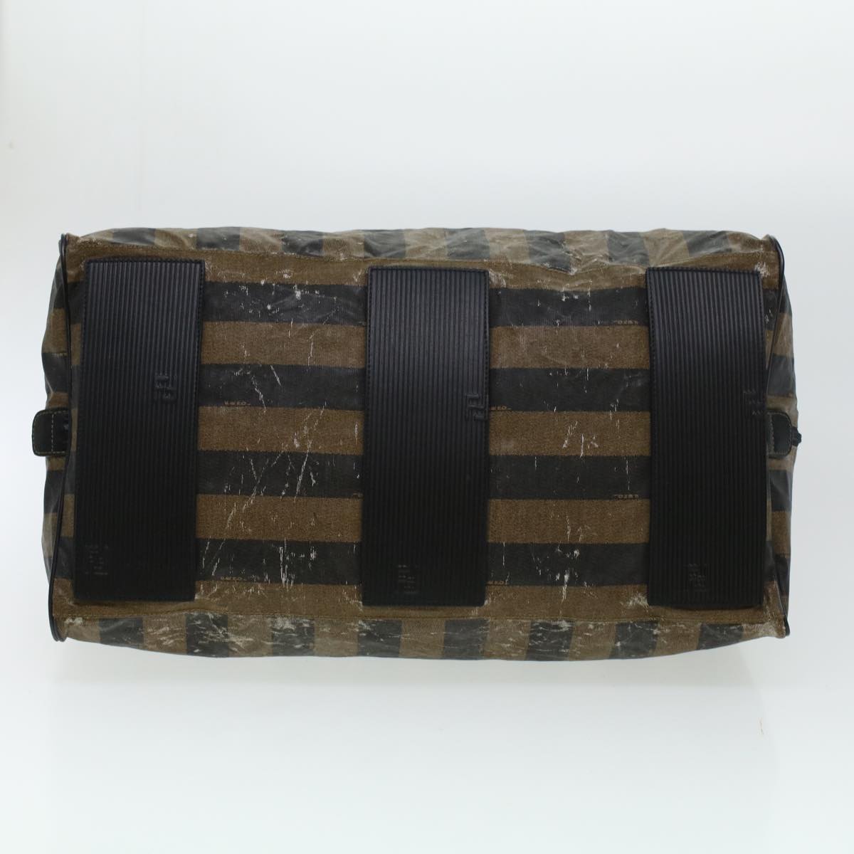 FENDI Pecan Canvas Shoulder Bag 2way Black Brown th3595