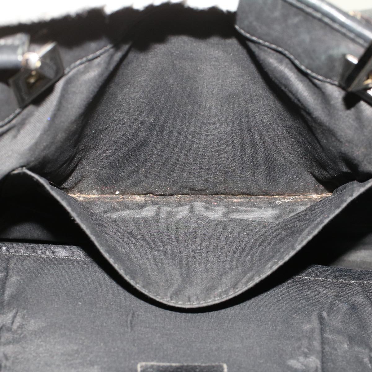 GUCCI GG Canvas Tote Bag Black 36173 1705 th3729