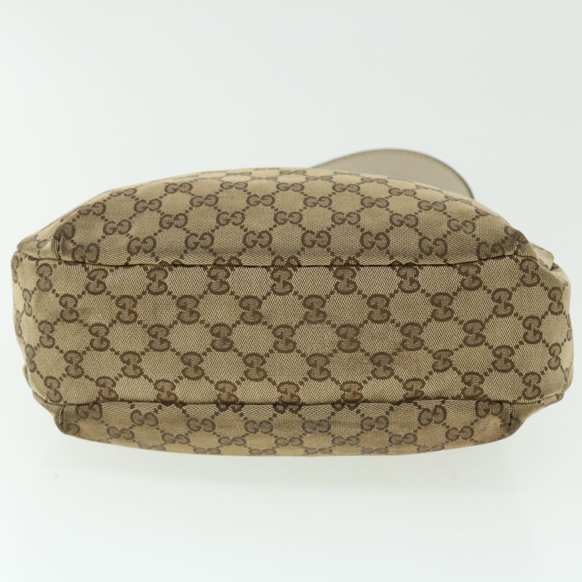 GUCCI GG Canvas Web Sherry Line Shoulder Bag Beige Red Green 211934 th3929