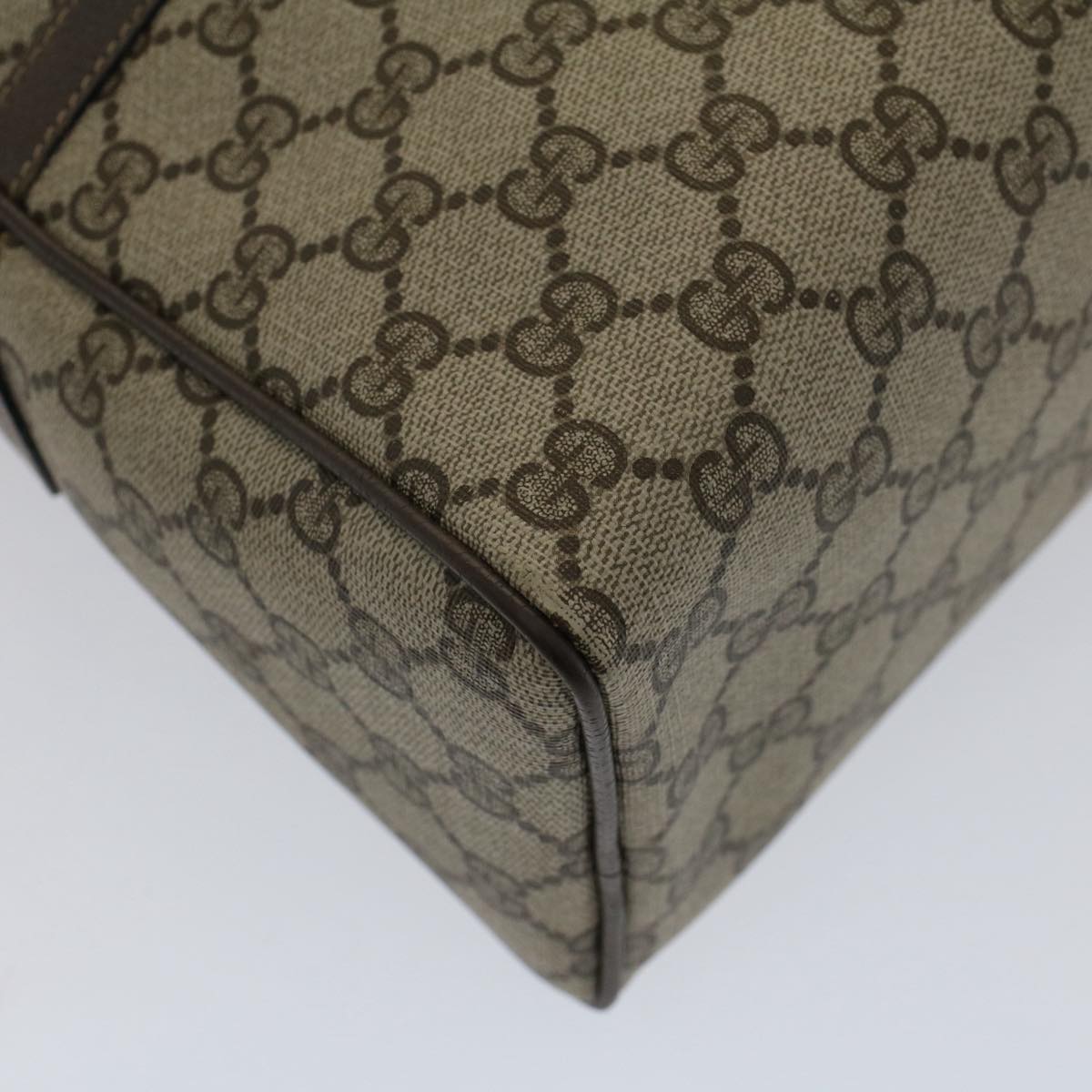 GUCCI GG Canvas Web Sherry Line Hand Bag Beige Red Green 39.02.053 th3932