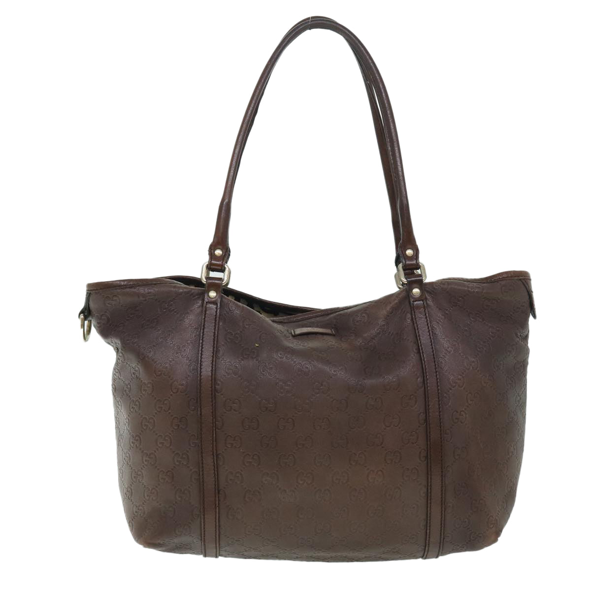 GUCCI GG Canvas Guccissima Shoulder Bag Brown 197953 th4020