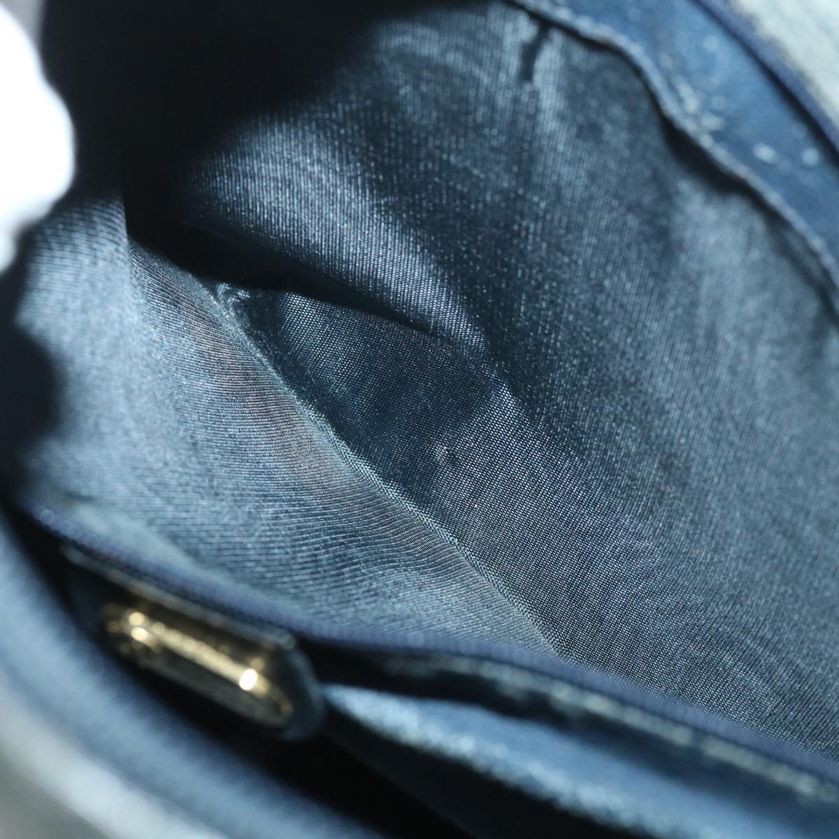 GUCCI Micro GG Canvas Boston Bag PVC Leather Gray Navy 002 58 0033 th4025