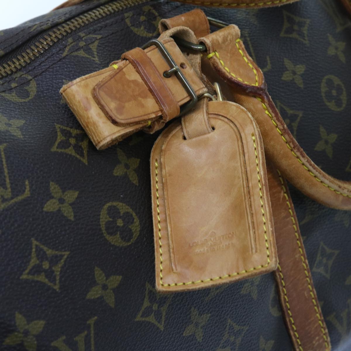 LOUIS VUITTON Monogram Keepall Bandouliere 50 Boston Bag M41416 LV th4386