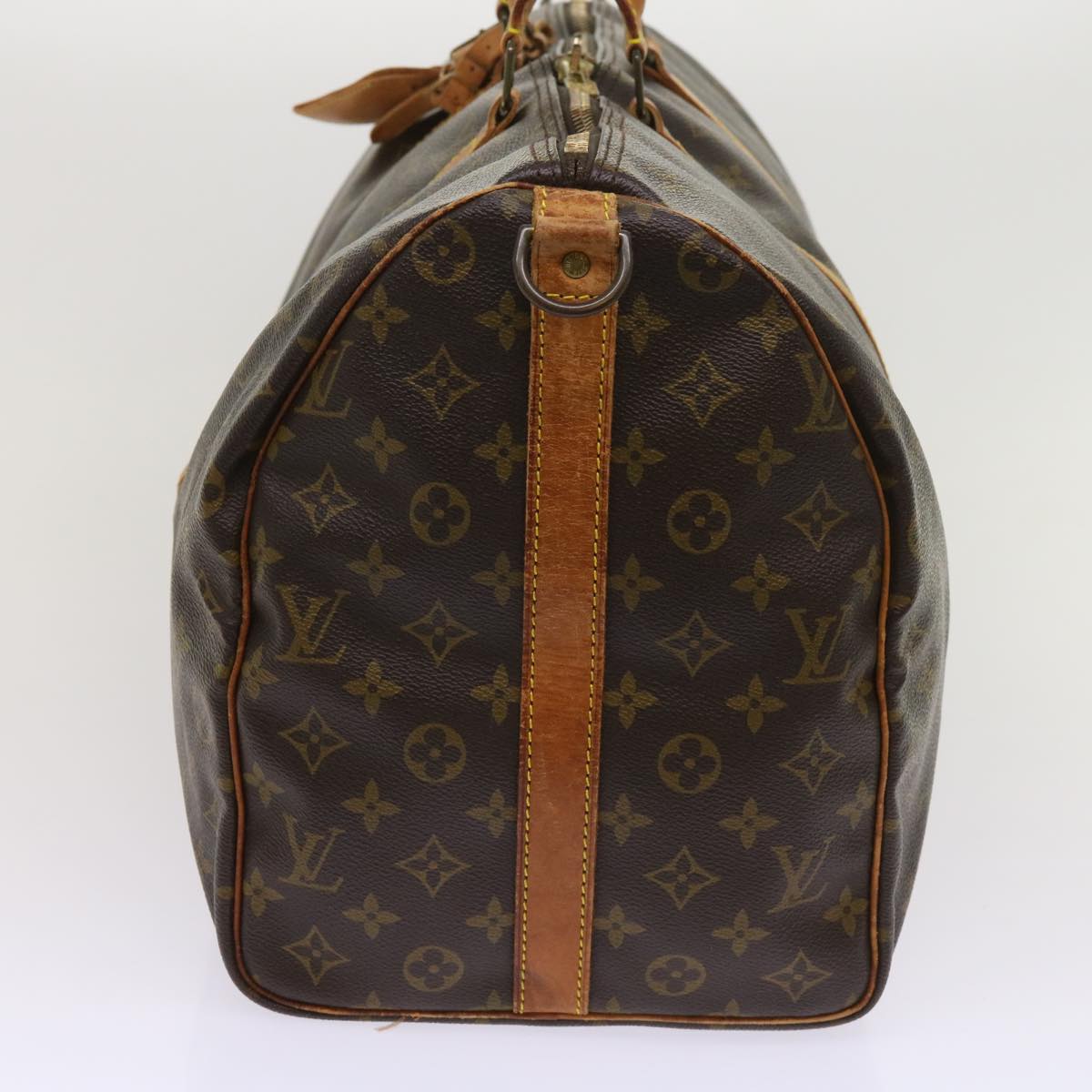 LOUIS VUITTON Monogram Keepall Bandouliere 50 Boston Bag M41416 LV th4386