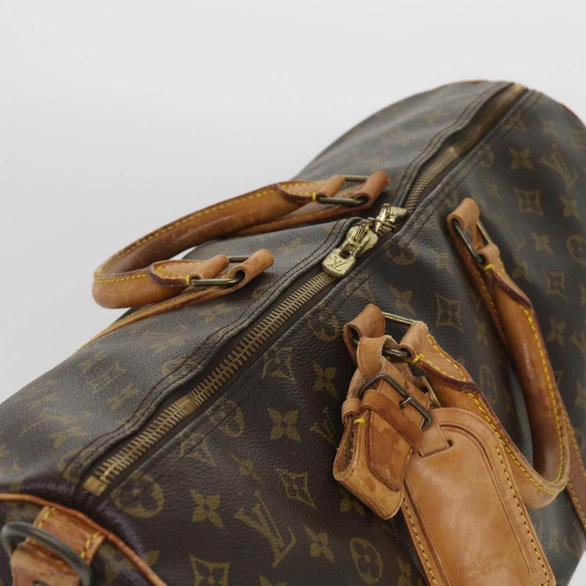 LOUIS VUITTON Monogram Keepall Bandouliere 50 Boston Bag M41416 LV th4386