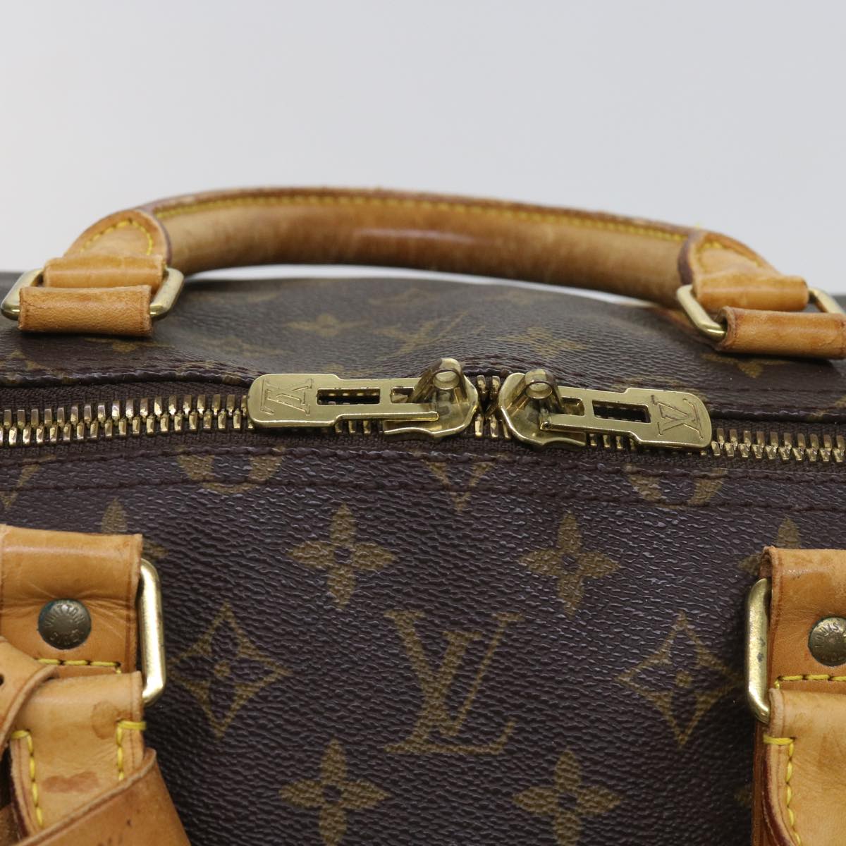 LOUIS VUITTON Monogram Keepall Bandouliere 55 Boston Bag M41414 LV th4391