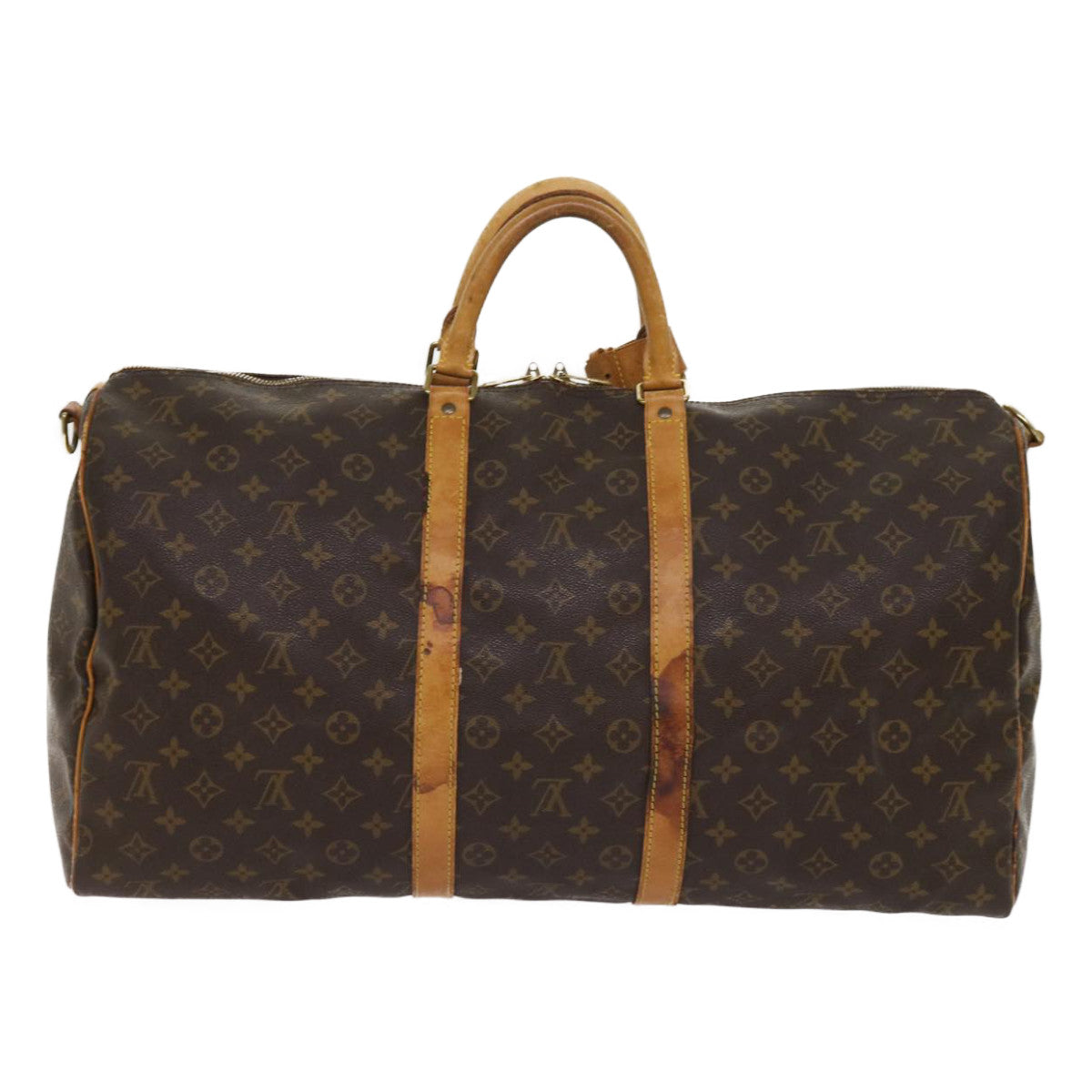 LOUIS VUITTON Monogram Keepall Bandouliere 55 Boston Bag M41414 LV th4391
