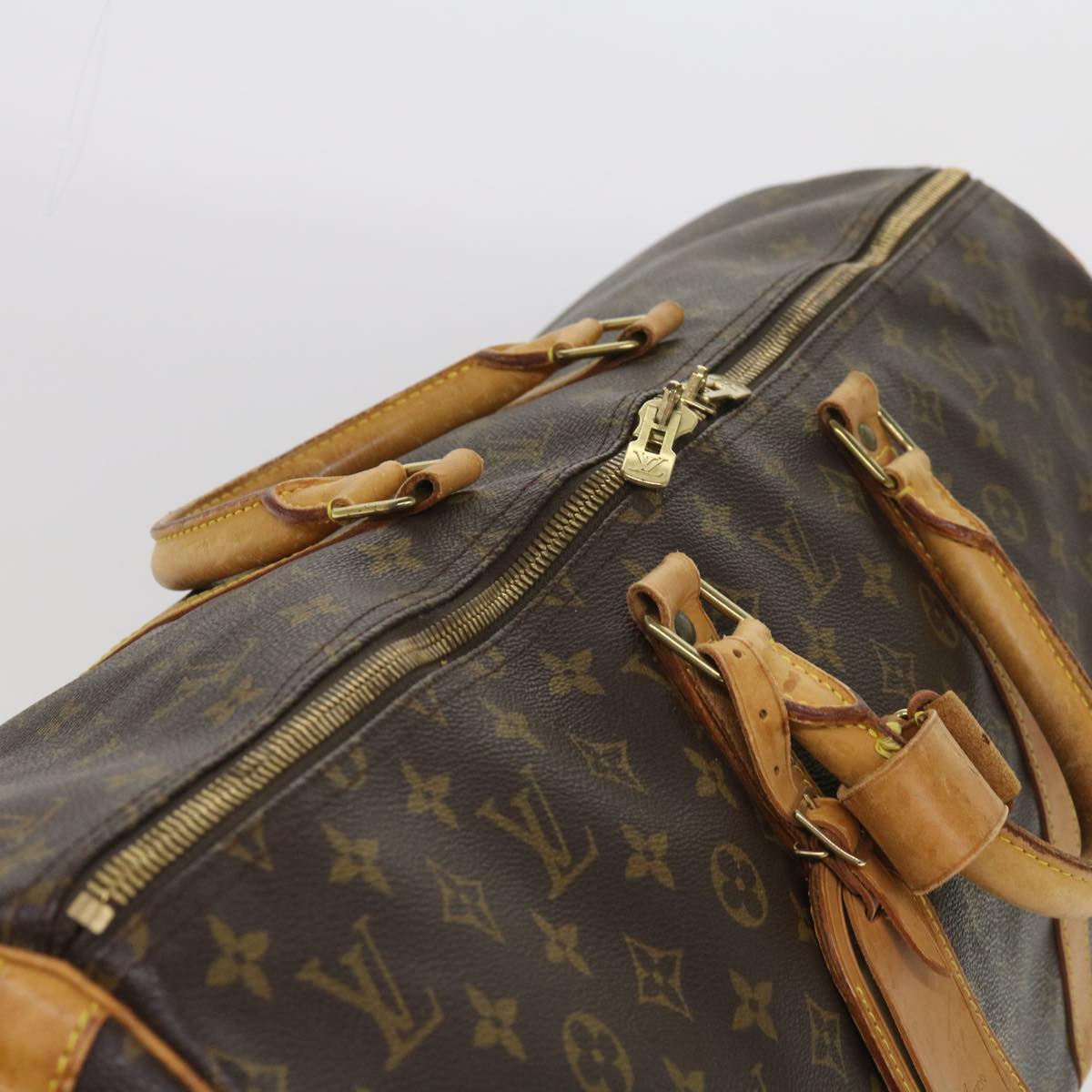 LOUIS VUITTON Monogram Keepall Bandouliere 55 Boston Bag M41414 LV th4391