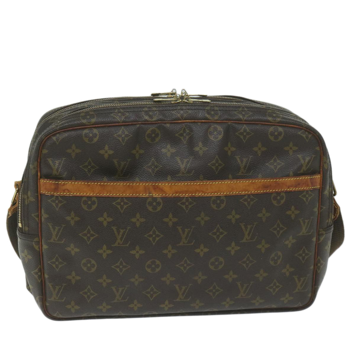 LOUIS VUITTON Monogram Reporter GM Shoulder Bag M45252 LV th4460