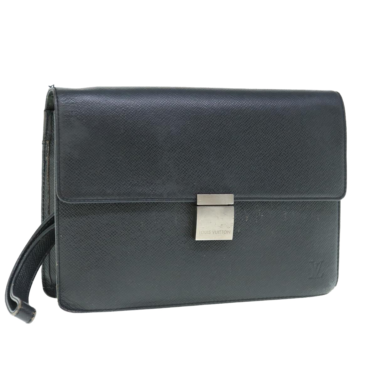 LOUIS VUITTON Taiga Selenga Clutch Bag Ardoise M30782 LV th4489