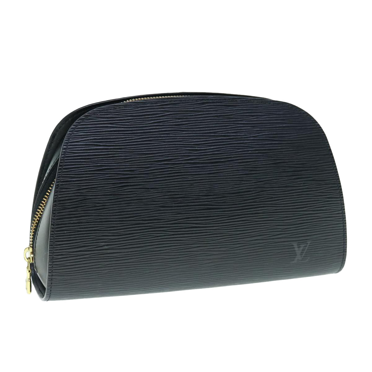 LOUIS VUITTON Epi Dauphine GM Cosmetic Pouch Black M48432 LV th4503