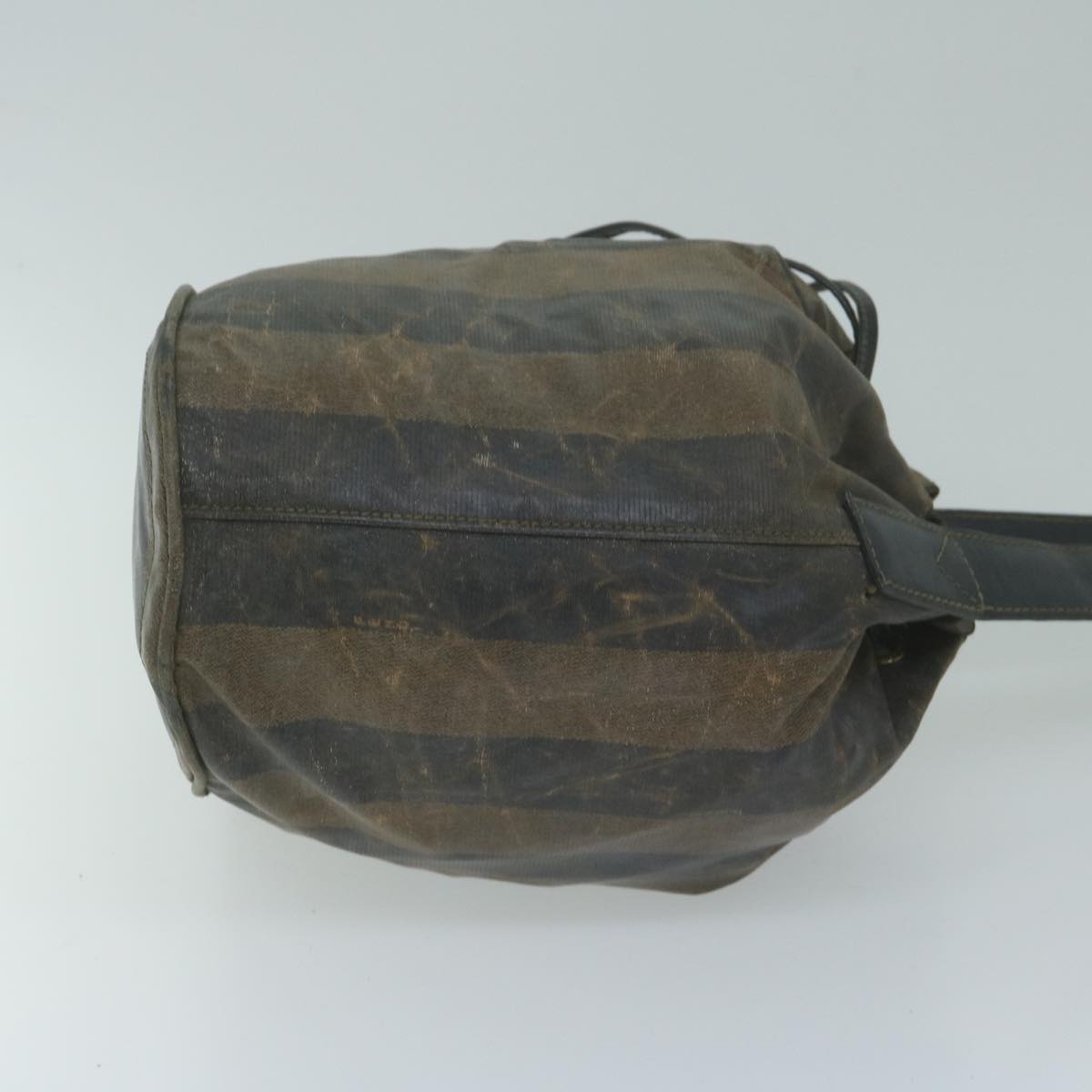 FENDI Pecan Canvas Shoulder Bag Coated Canvas Brown th4531