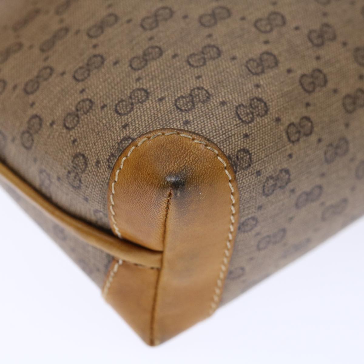 GUCCI Micro GG Supreme Shoulder Bag PVC Beige 007 104 4916 th4789