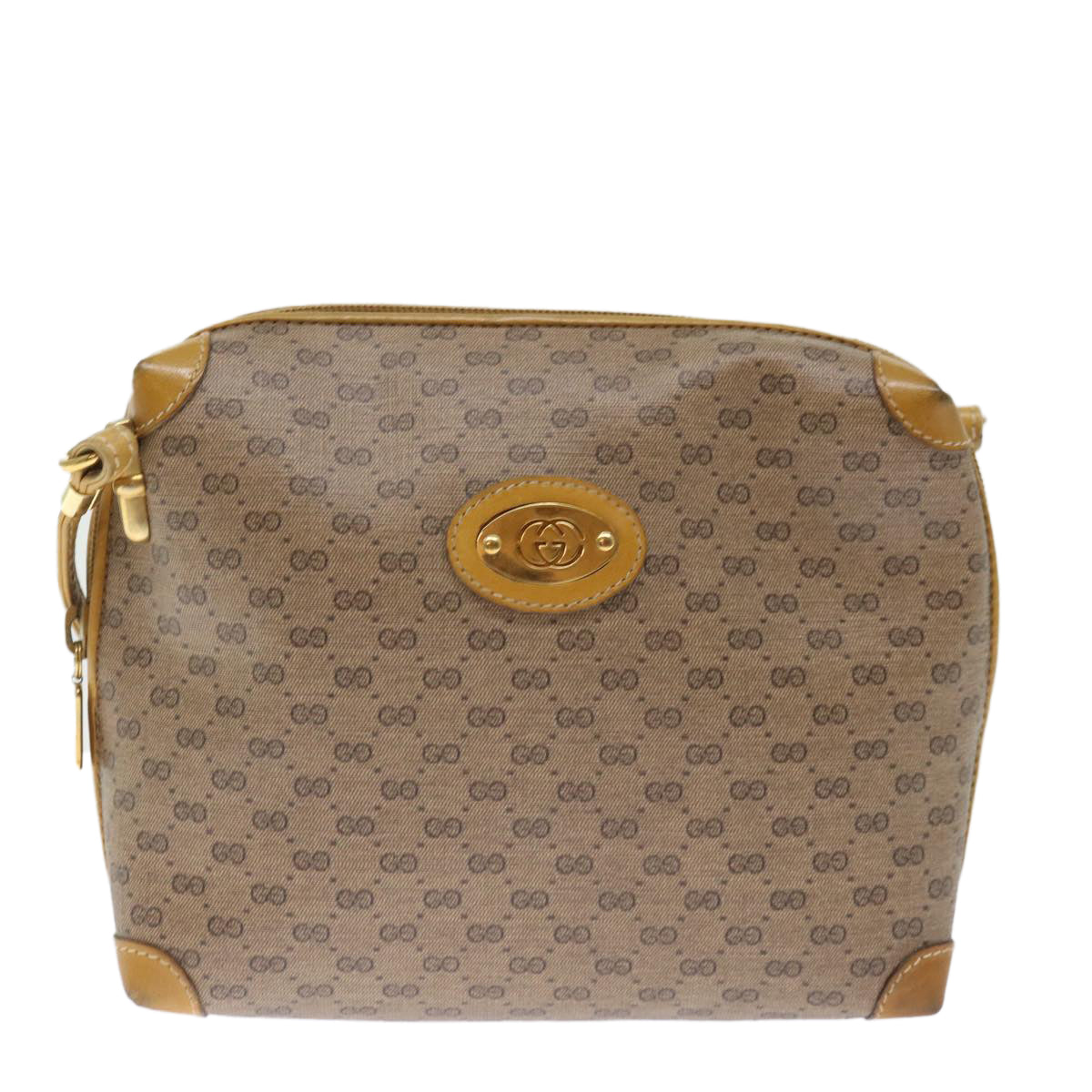 GUCCI Micro GG Supreme Shoulder Bag PVC Beige 007 104 4916 th4789