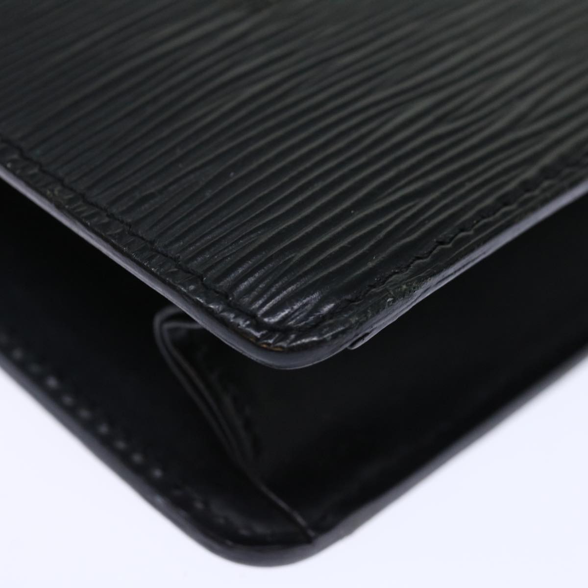 LOUIS VUITTON Epi Pochette Homme Clutch Bag Black M52522 LV th4797