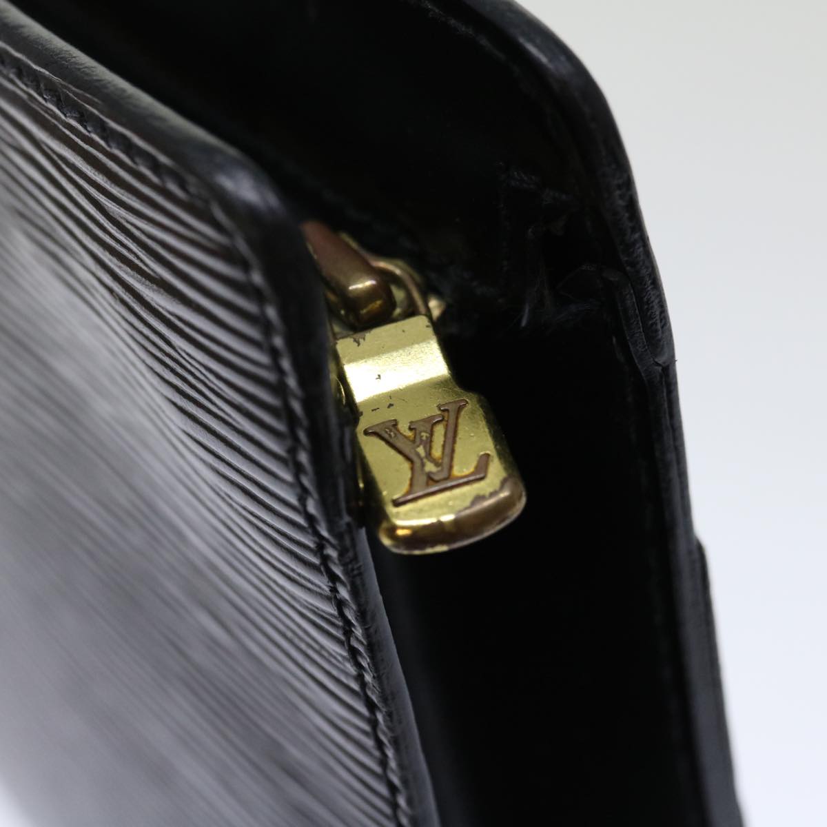 LOUIS VUITTON Epi Pochette Homme Clutch Bag Black M52522 LV th4797