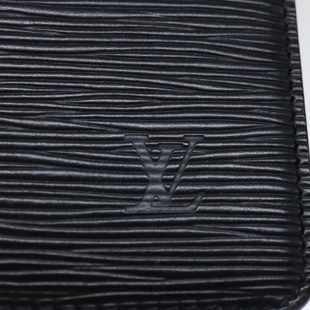 LOUIS VUITTON Epi Pochette Homme Clutch Bag Black M52522 LV th4797